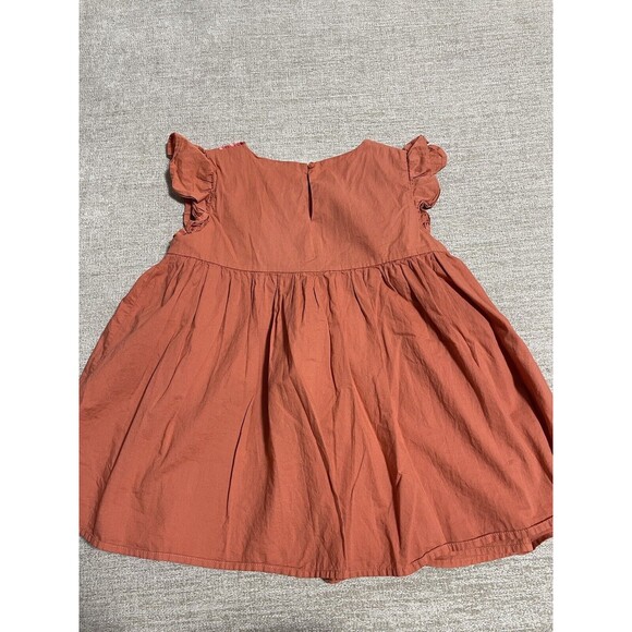 Cat and Jack Top Girls L 10/12 Pink Orange Knit Cotton Desgin - Picture 8 of 12